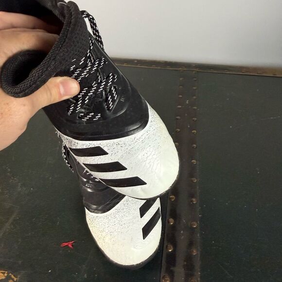Adidas Icon V MD K Black White Baseball Cleats G28293 Youth Size US 3.5 - Picture 5 of 5